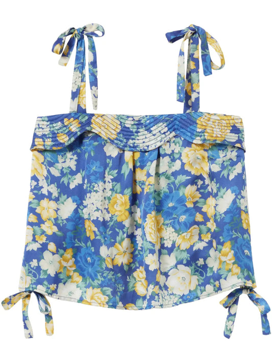 Floral-Print Top