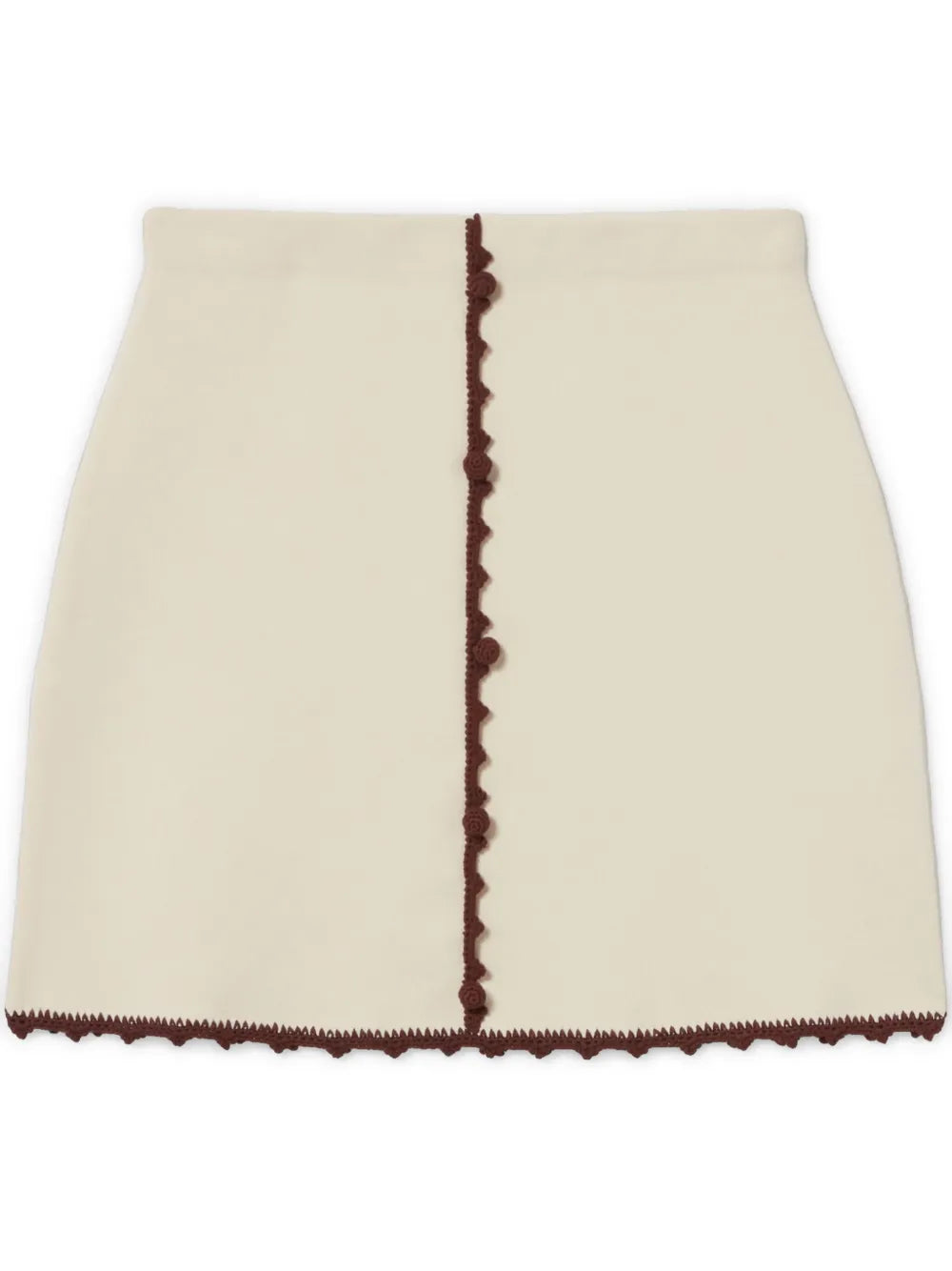 Contrast-Trim Mini Skirt