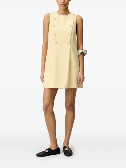 Button-Detailing Mini Dress