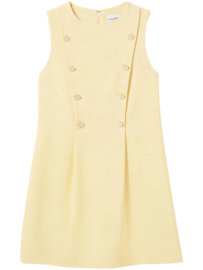 Button-Detailing Mini Dress