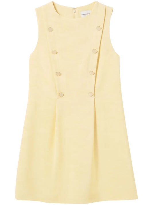 Button-Detailing Mini Dress