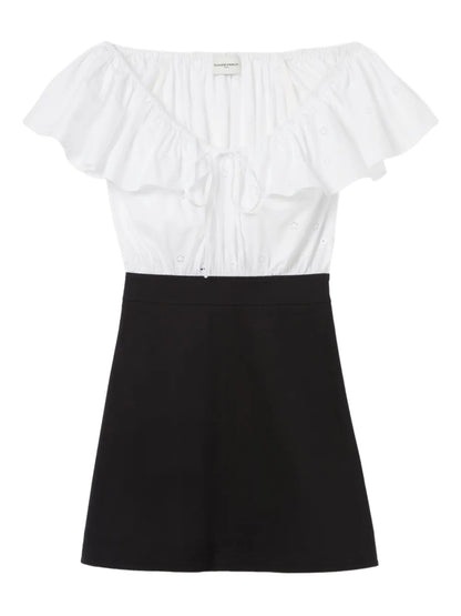 Two-Tone Mini Dress