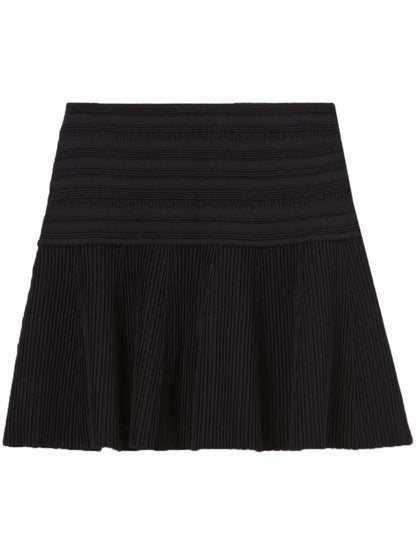 Fine-Knit Mini Skirt