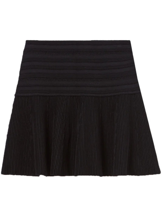 Fine-Knit Mini Skirt