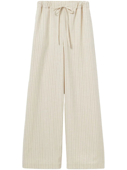 Wide Striped Trousers