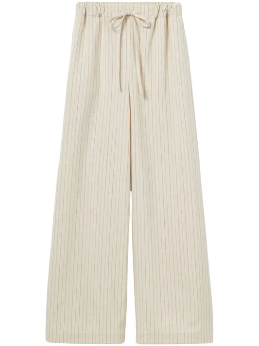Wide Striped Trousers