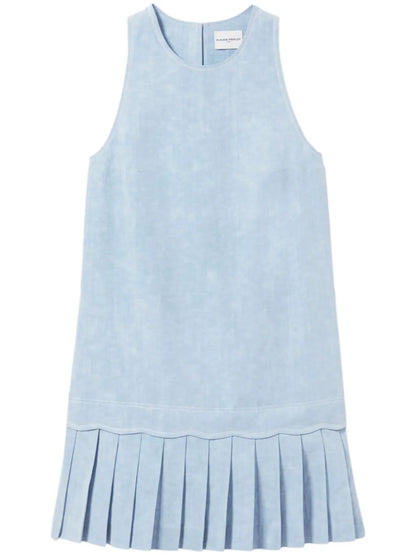 Pleat-Detailing Mini Dress