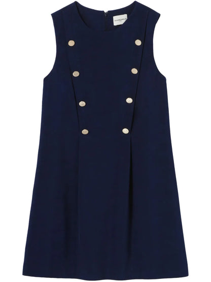 Pleat-Detail Dress