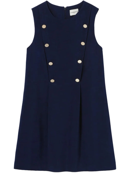 Pleat-Detail Dress