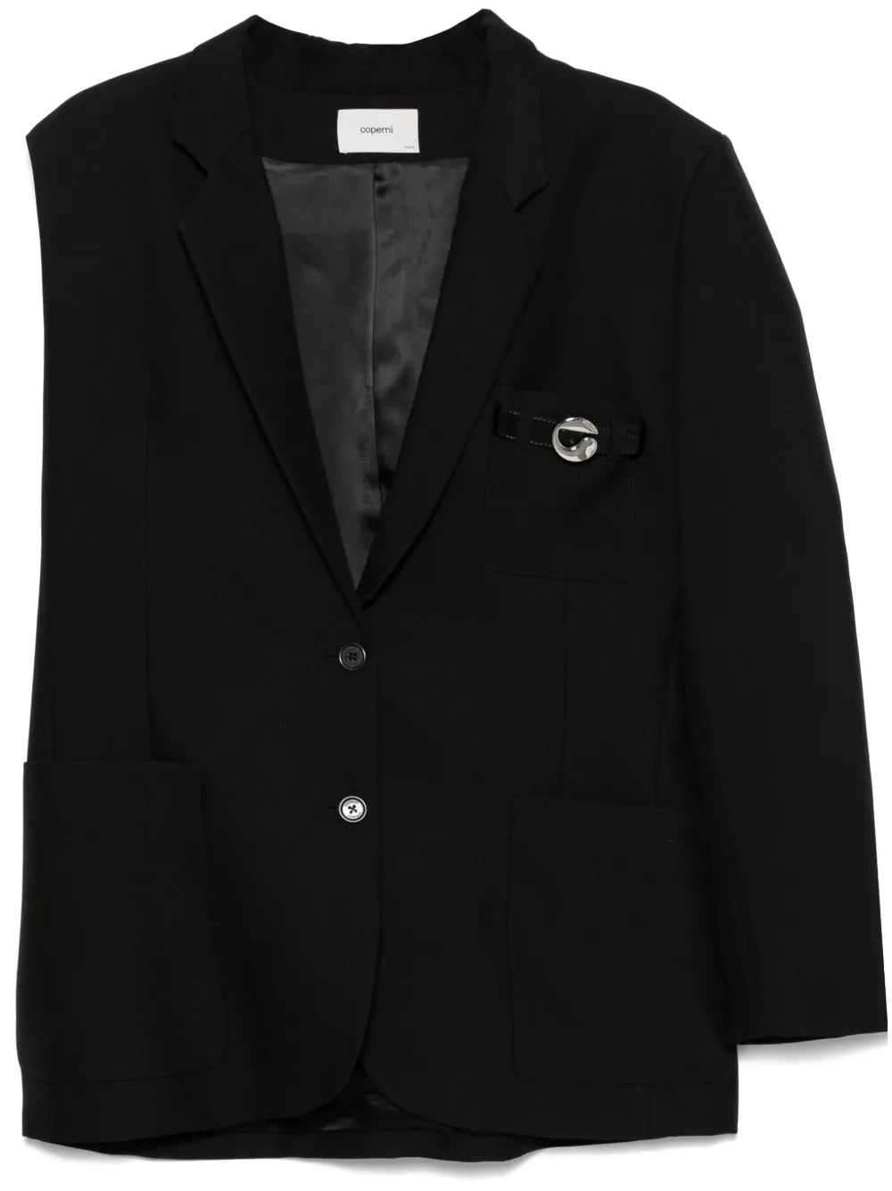 One-Arm Belted Pocket Blazer