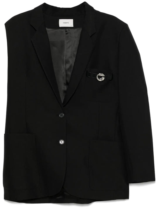 One-Arm Belted Pocket Blazer