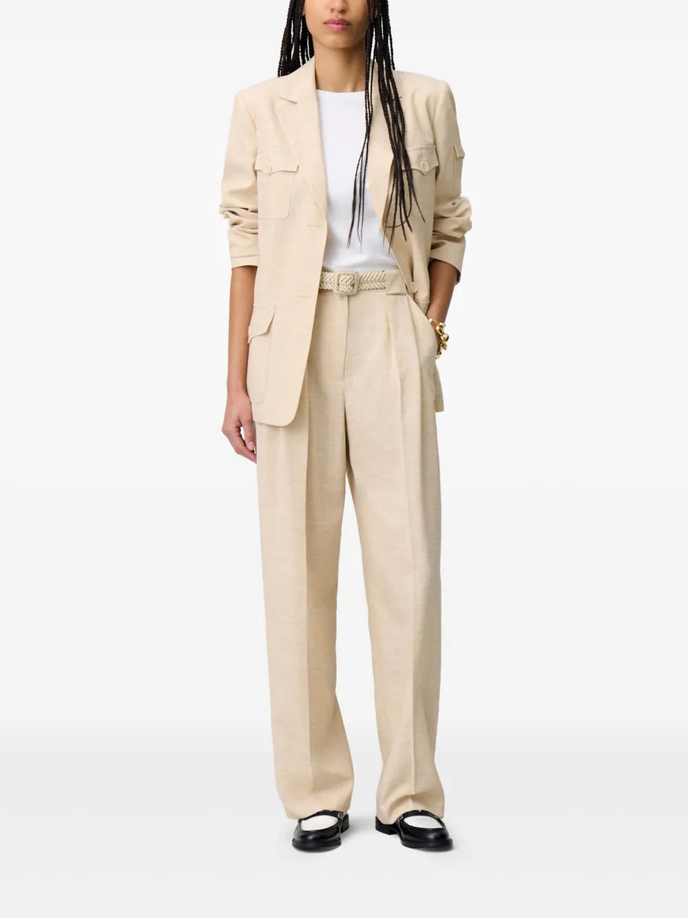 Pleat-Detail Trousers