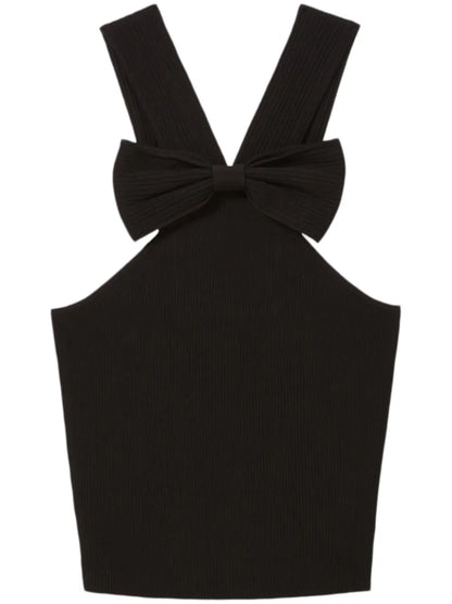 Bow-Detail Crop Top