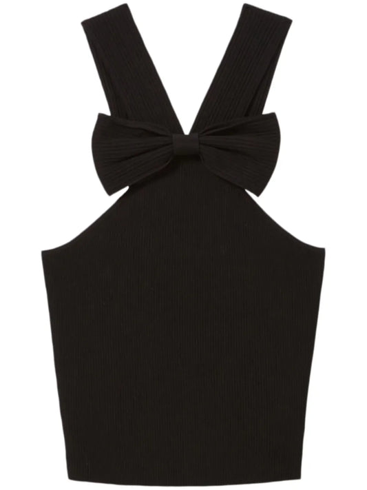 Bow-Detail Crop Top