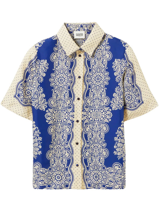 Floral-Motif Shirt