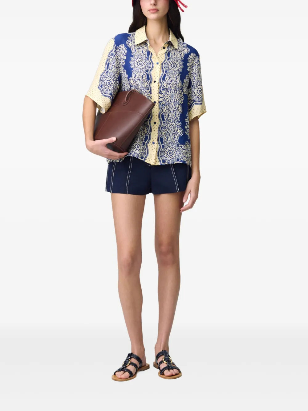 Floral-Motif Shirt