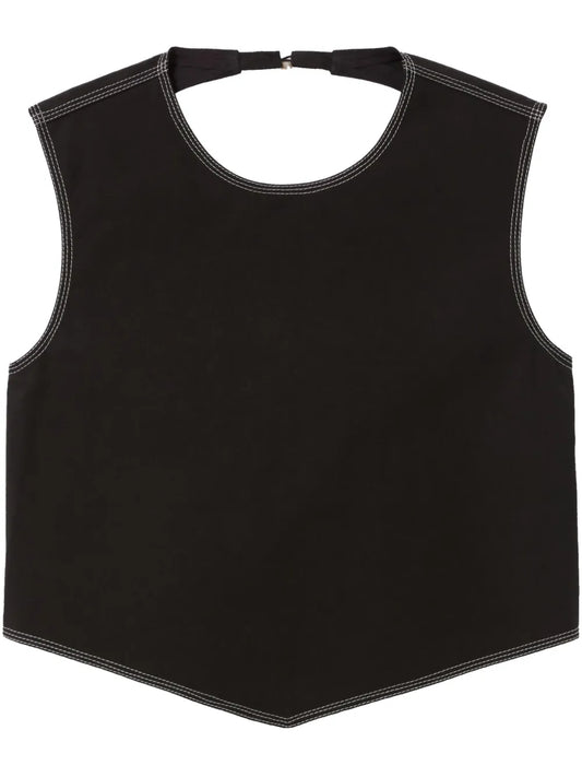 Contrast-Stitch Tank Top