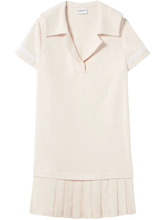 Perforated-Detail Mini Dress