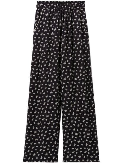 Floral-Print Palazzo Pants