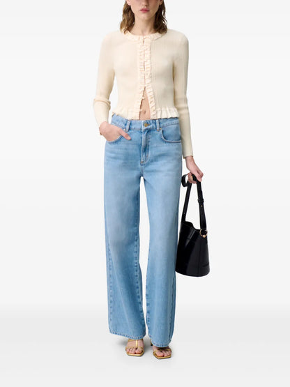 Buttoned Fine-Knit Cardigan