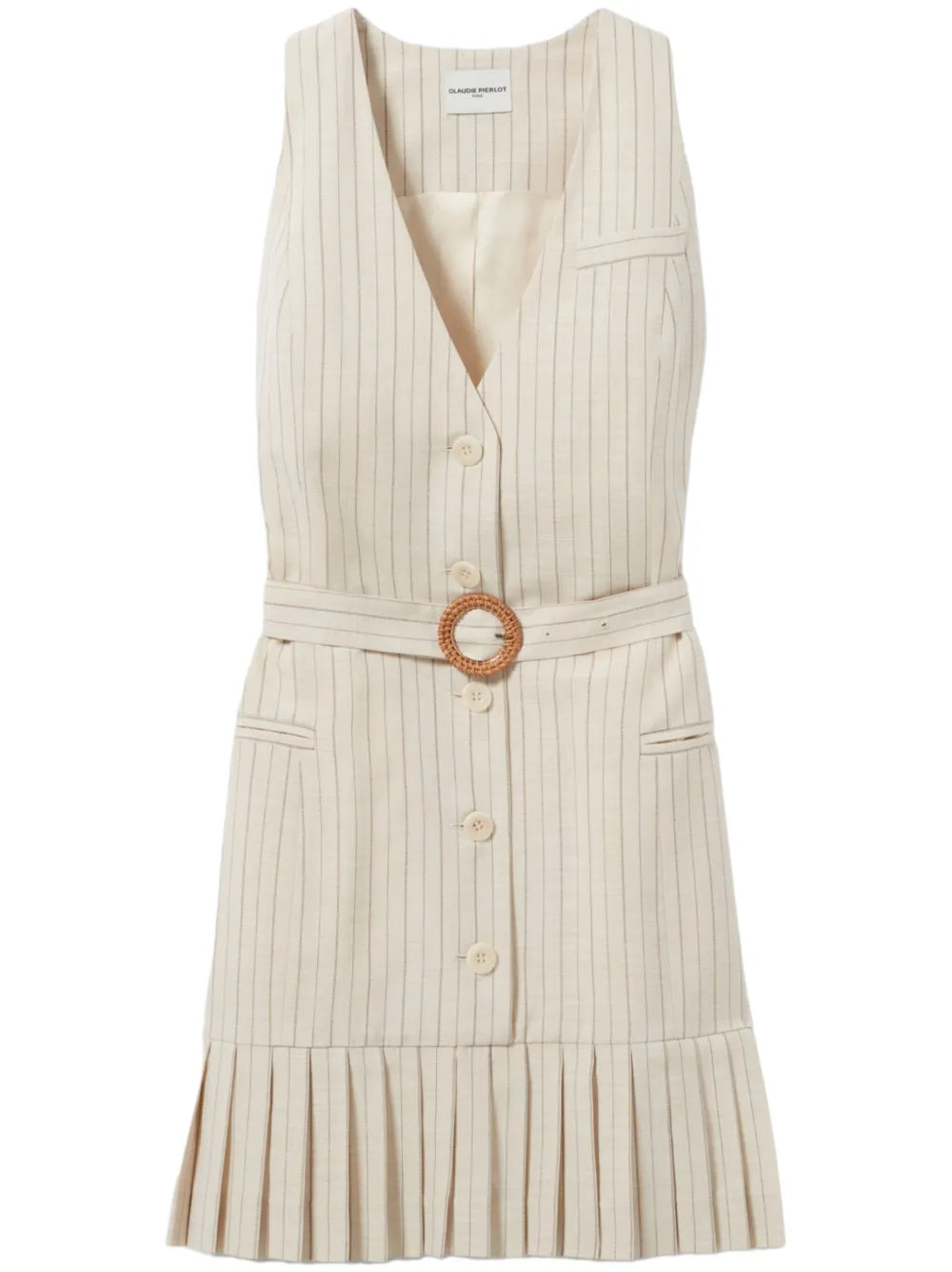 Pleated Mini Dress
