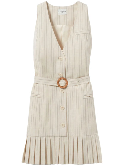 Pleated Mini Dress