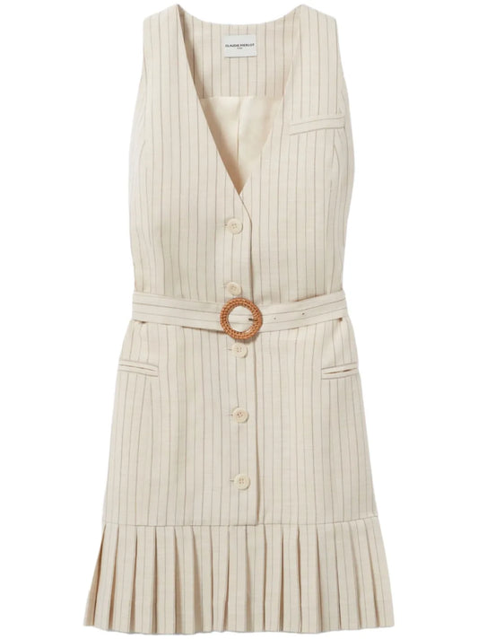 Pleated Mini Dress