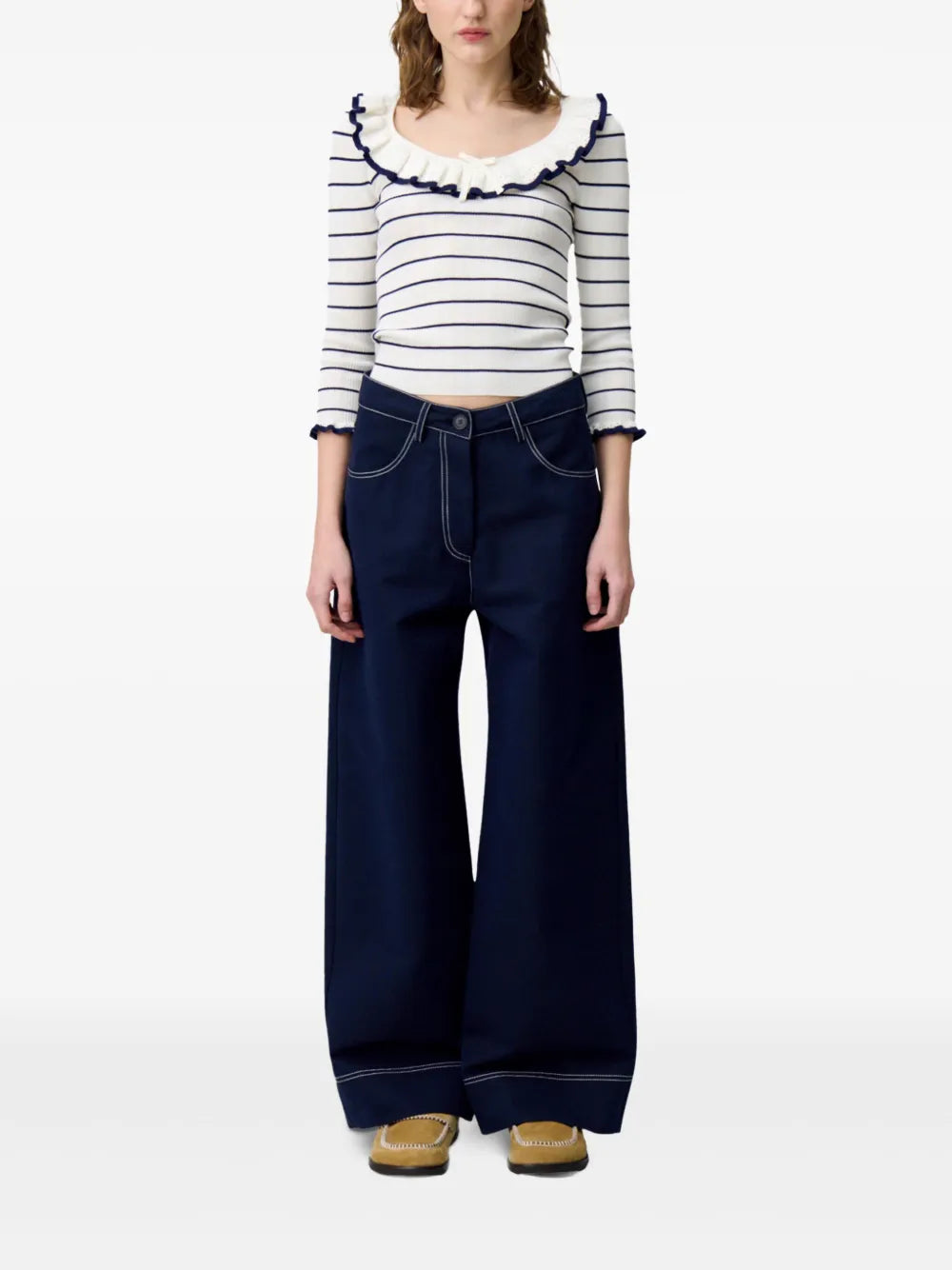 Striped Knitted Top