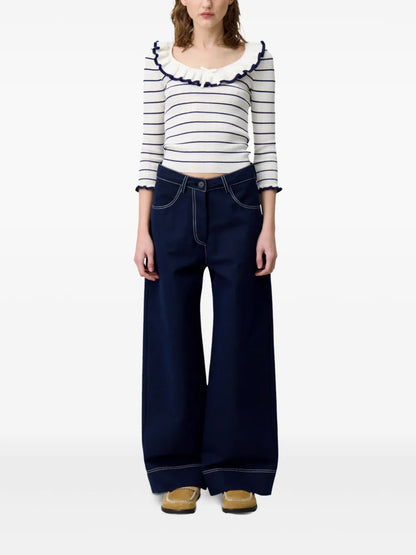 Striped Knitted Top
