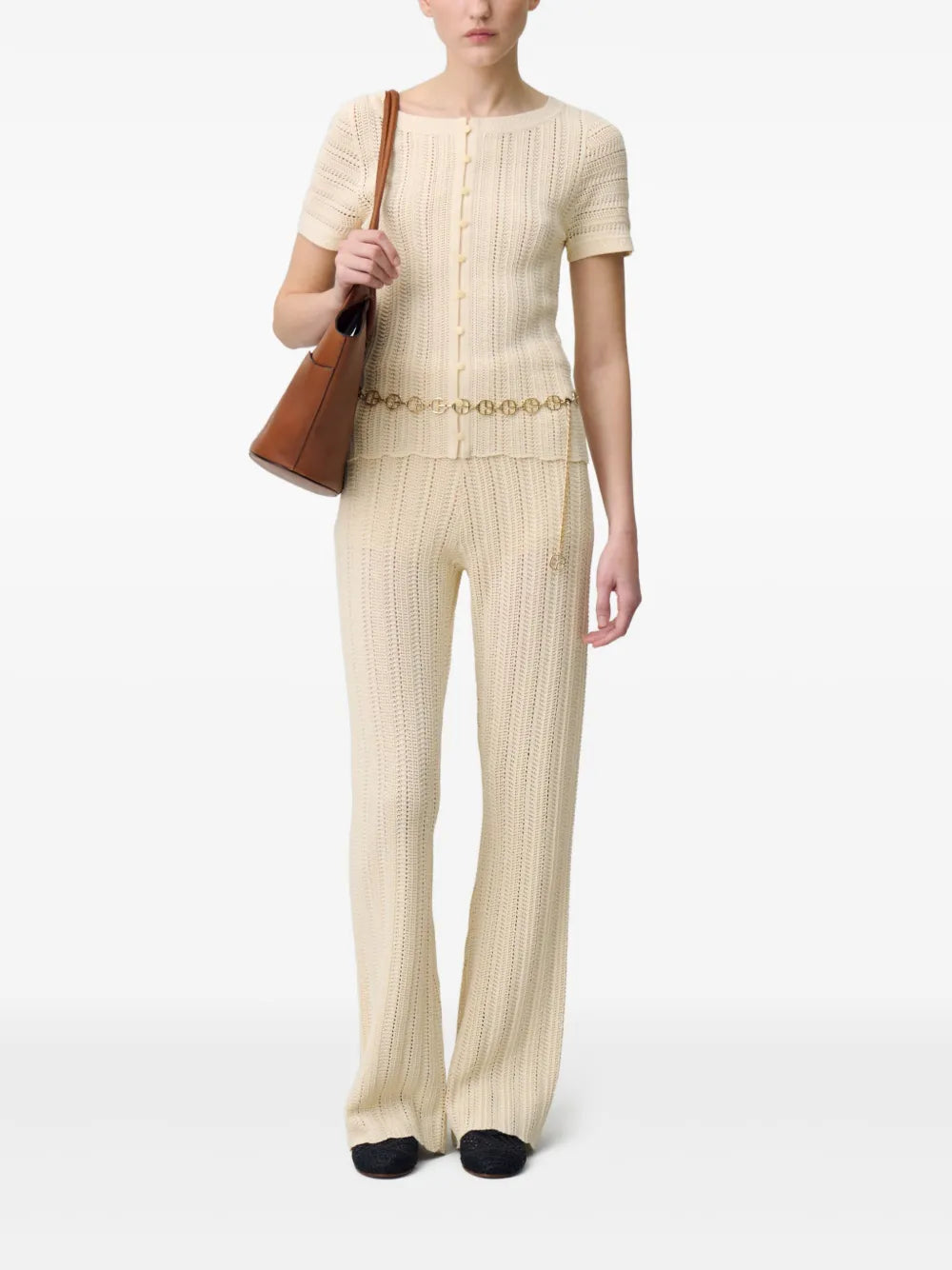 Open-Knit Blouse