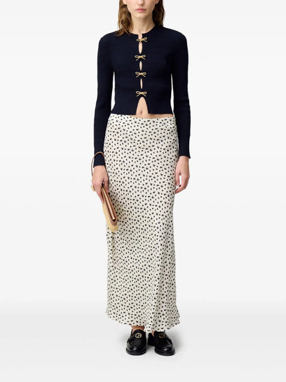 Floral-Print Maxi Skirt
