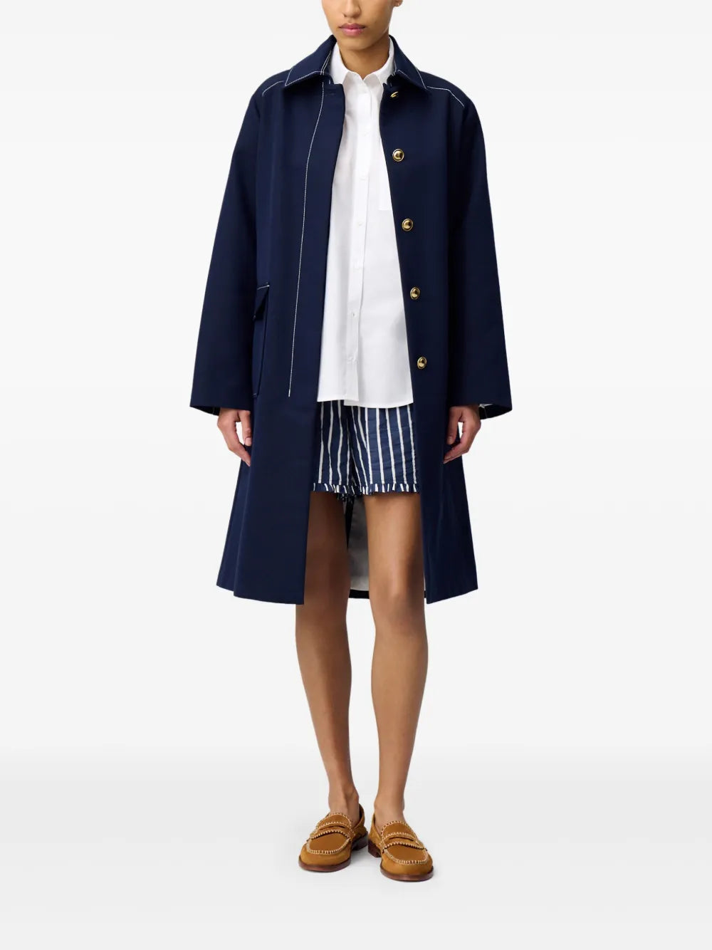 Belted Midi Trench Coat