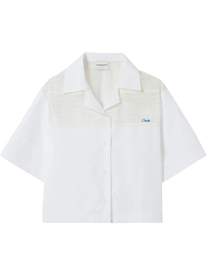 Embroidered-Logo Shirt