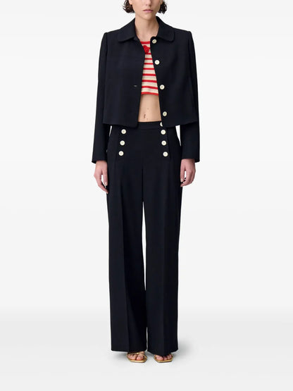 Contrasting-Buttons Jacket
