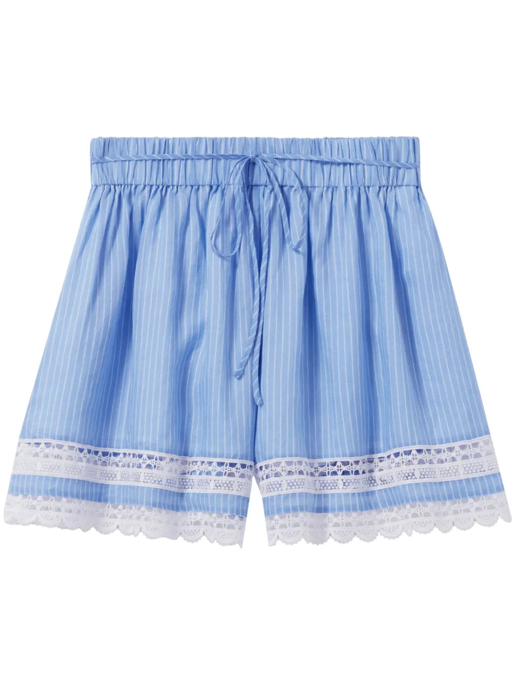 Striped Lace Shorts