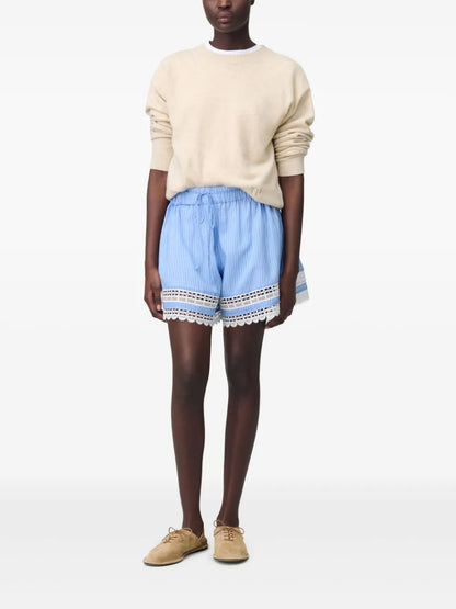 Striped Lace Shorts