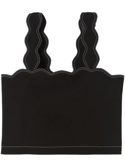 Scallop-Edge Tank Top