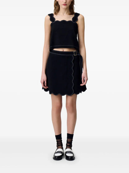 Scallop-Edge Tank Top