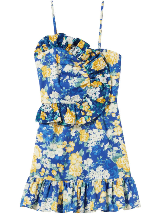 Floral-Print Mini Dress
