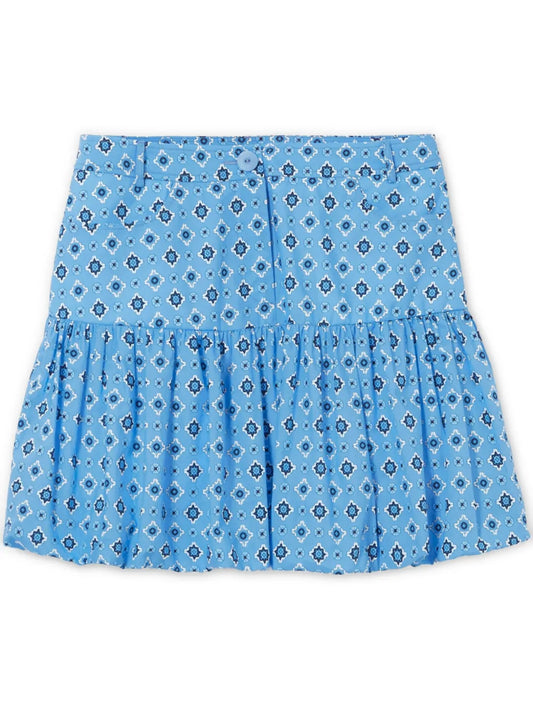 Patterned Mini Skirt