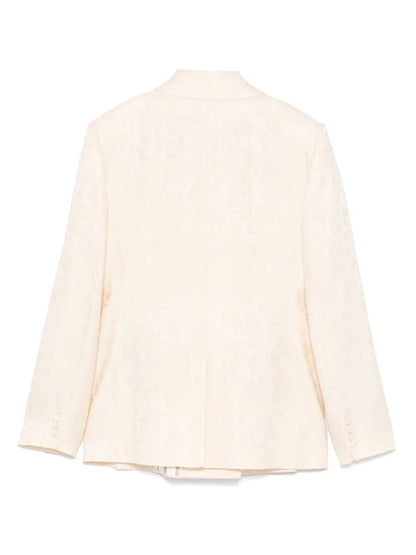 Floral-Jacquard Blazer
