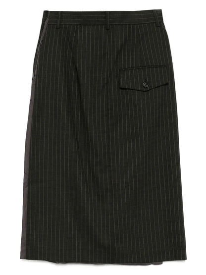 Stripe H Line Skirt