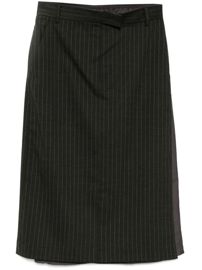 Stripe H Line Skirt