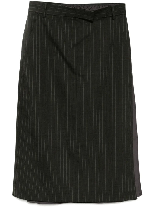 Stripe H Line Skirt