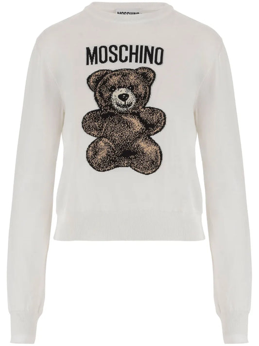 Teddy Bear-Intarsia Sweater