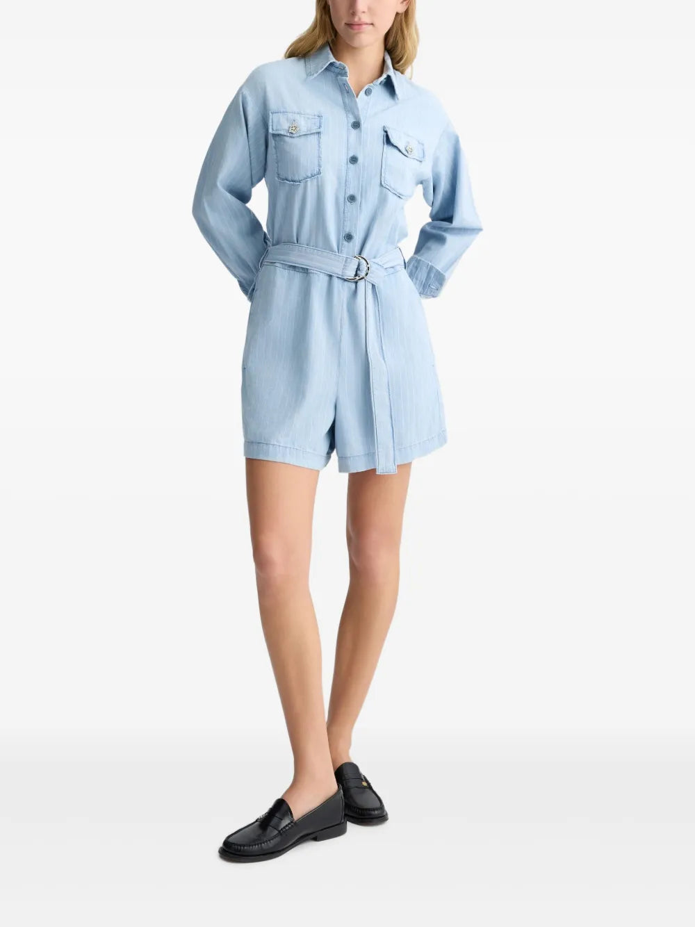 Pinstriped Playsuit