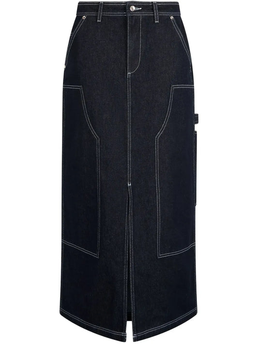 Denim Maxi Skirt