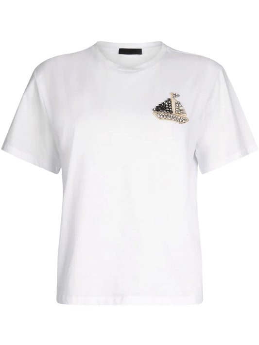 Rhinestone-Boat T-Shirt