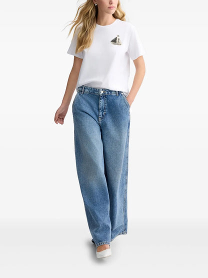 Rhinestone-Boat T-Shirt