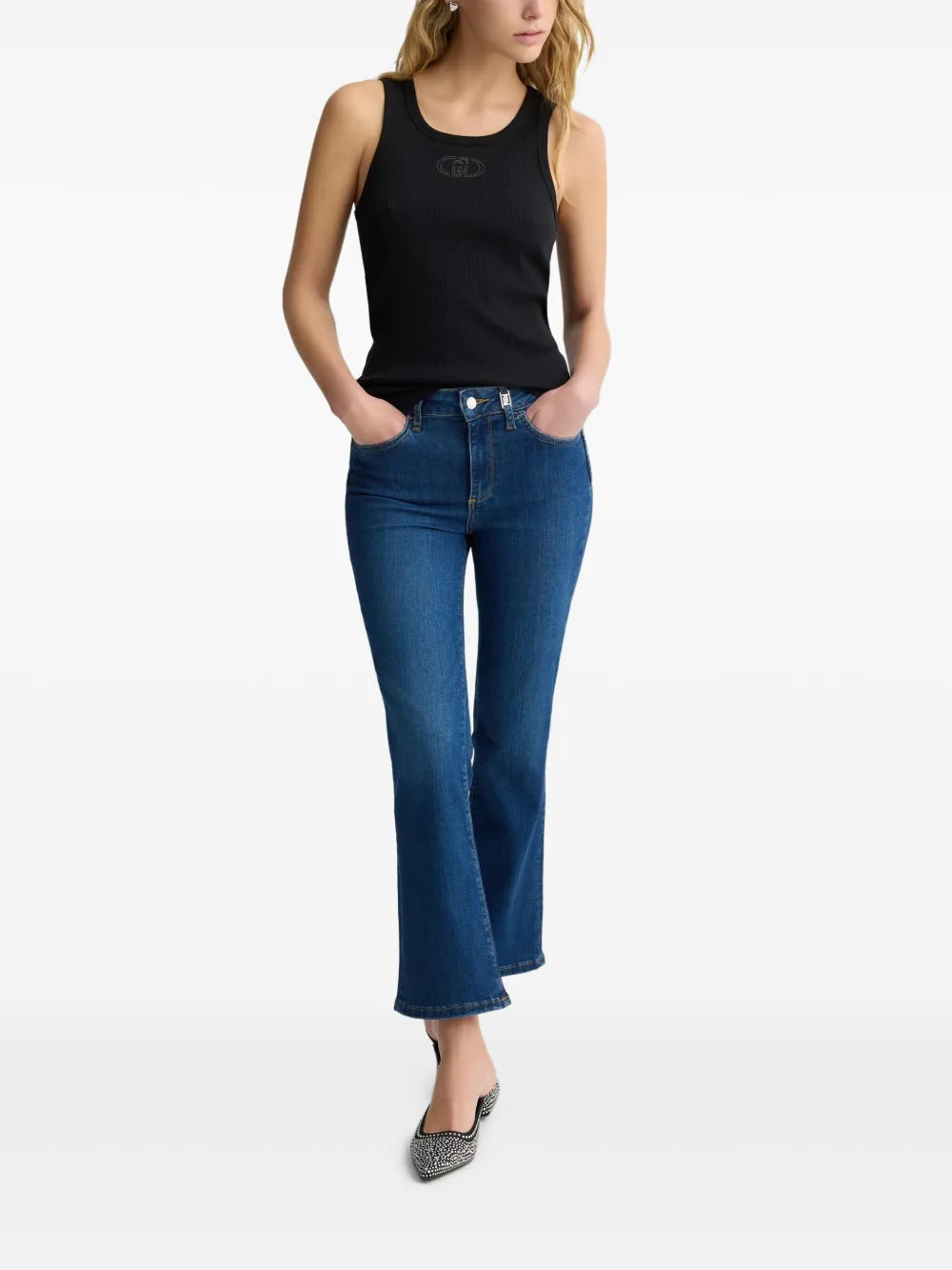 High-Rise Bootcut Jeans